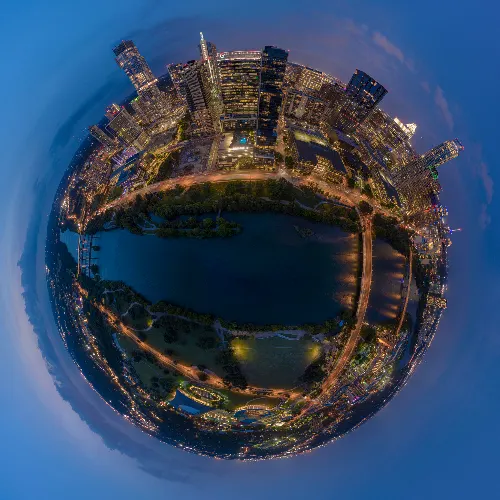 Night Austin Tiny Planet